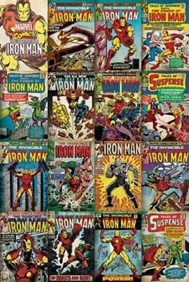 Buy Impact Merch. Poster: Marvel Comics - Iron Man Covers 610mm X 915mm #107 • 8.19£