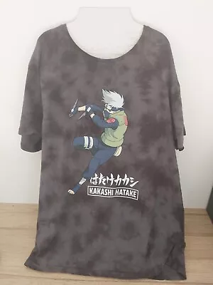 Buy Naruto Shippuden / Kakashi Hatake Tie Dye Mens T-Shirt Size XXL Rare T Shirt • 17.07£