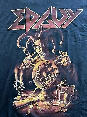 Buy Vintage Edguy Hellfire XL Tour T-shirt Avantasia Hammerfall Gamma Ray Dream Evil • 7.84£