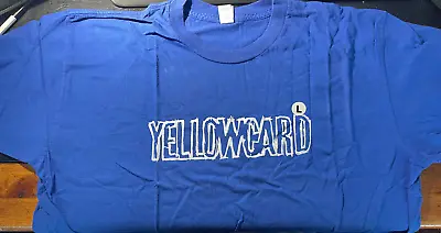 Buy YELLOWCARD ~ Rare US PROMO T-shirt In Blue ~ LARGE ~ NEW ~ PUNK ~ FLORIDA ~ NEW • 11.99£
