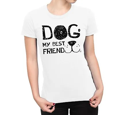 Buy 1Tee Womens Smiling Dog, My Best Friend T-Shirt • 7.99£