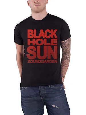 Buy Soundgarden T Shirt Black Hole Sun Grunge Band Logo Official Mens New Black • 18.95£