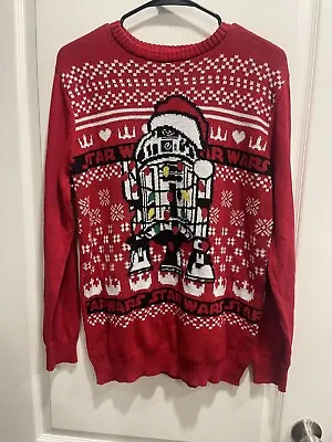 Buy Star Wars R2D2 Christmas Sweater Size XL (16) Women Red Ugly Christmas Sweater • 25.51£