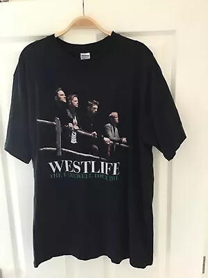 Buy WestLife The Farewell Tour 2012 T-shirt Front & Back Graphic Size Women’s XL • 18.99£