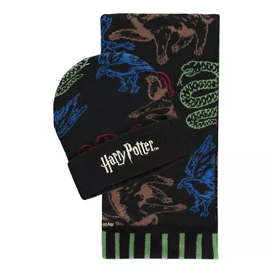 Buy HARRY POTTER Wizards Unite Hogwarts Houses Beanie & Scarf Giftset - GS802600HPT • 11.99£