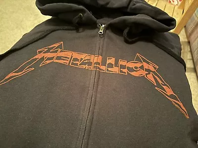 Buy Metallica Metal Up Your A** Hoodie Medium New Zipped W Sleeve Print Rare  • 10£