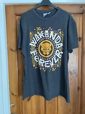 Buy Marvel Black Panther Grey Graphic Print T Shirt Mens Size XL - Free Postage • 4£