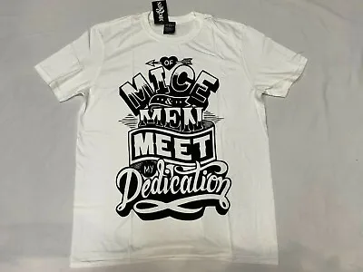 Buy Of Mice & Men Dedication   Mens Tshirt White  And • 19.99£
