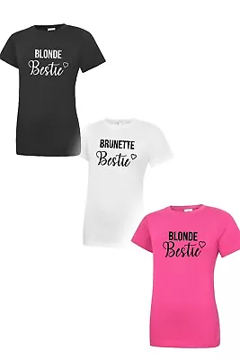 Buy Blonde Best Friend Brunette Best Friend T-shirts Teen Besties BFF Girls Funny • 9.99£
