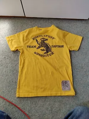 Buy Harry Potter Yellow T-shirt Size Child XS From Studio Tour Hufflepuff Team... • 6.99£