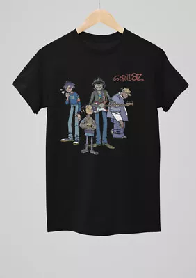Buy Gorillaz Graphic Print Unisex Music Band Black Short Sleeve T-Shirt Sizes S/XL • 10.99£
