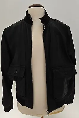 Buy Mens Black Jacket Bomber/Baseball Style With Pockets By Easy Jeans Size M • 8.99£