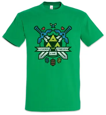 Buy Legends Live Forever T-Shirt Link Fun Gamer PC Gaming Triforce Geek Nerd • 21.54£