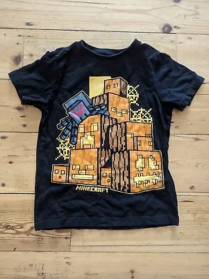 Buy Tu Minecraft T Shirt - Spider Design - Age 7 • 2.50£