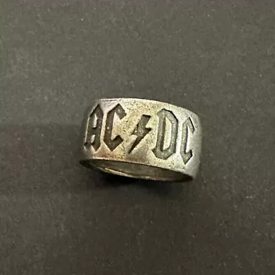 Buy AC/Dc Logo Pewter Ring Alchemy Poker • 43.06£