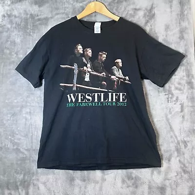 Buy WestLife Fairwell Tour T-Shirt 2012 UK Tour Black Unisex Size L • 16.42£