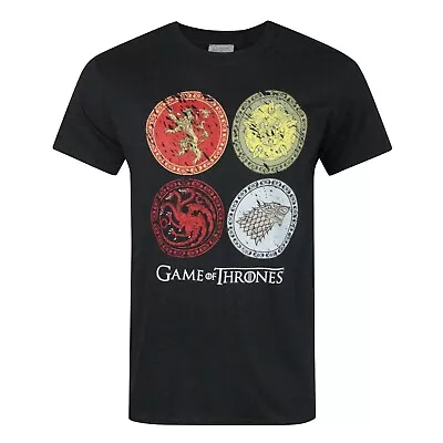 Buy Game Of Thrones Official Mens House Crests T-Shirt NS5046 • 16.69£