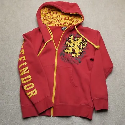 Buy Harry Potter Sweater Adult XS Red Full Zip Hooded Sweatshirt Gryffindor Hoodie • 24.10£