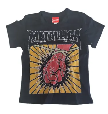 Buy Metallica St Anger New Black Juniors Woman T-Shirt  Fist M • 18.95£