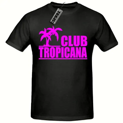 Buy CLUB TROPICANA 80's T SHIRT, (PINK LOGO) MEN'S T SHIRT,SM-2XL,FANCY DRESS 80's • 8.99£