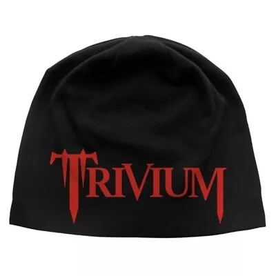 Buy Trivium Logo Jersey Beanie Hat Official Metal Band Merch • 15.80£