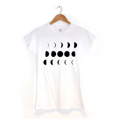 Buy Moon Phases WOMENS T-SHIRT MANY COLOURS Science Cosmology • 13.99£