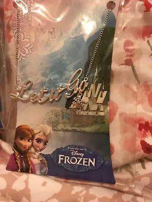 Buy Disney’s Frozen Official Jewellery Children’s Necklace ‘Let It Go’ Kids Gift.new • 2.95£