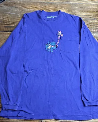 Buy Disney Store Embroidered Winnie The Pooh Eeyore/Piglet Purple Shirt Size XL • 17.04£