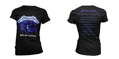 Buy Metallica - Ride The Lightning Tracks (Black) (NEW LADIES T-SHIRT ) • 20.22£