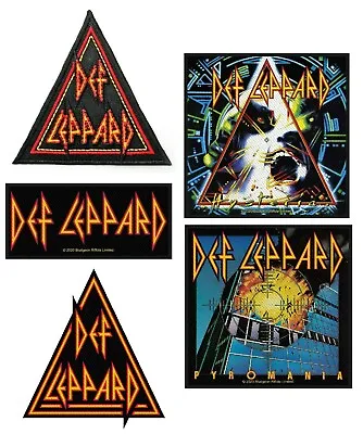 Buy Official DEF LEPPARD Merch IRON-ON / SEW-ON PATCH - LOGO Hysteria PYROMANIA • 3.50£
