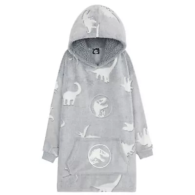 Buy Jurassic World Oversized Blanket Hoodie For Boys, Dinosaur Gifts • 16.49£