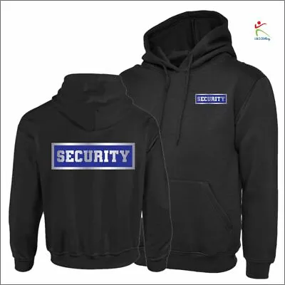 Buy SECURITY Printed Hoodie Doorman Bouncer Guard Staff Workwear Pullover Hooded Top • 13.15£
