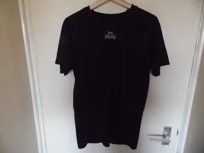 Buy Gents Black Crew Neck, Short Sleeve Top From Lonsdale Size L • 7£