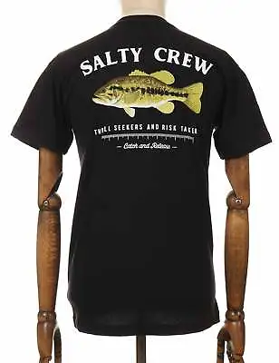 Buy Salty Crew Men's Bigmouth Premium Tee - Black • 31.50£