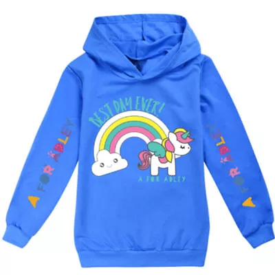 Buy A For Adley Youtuber Kid Hoodie Hooded Top Casual Sweatshirt Jumper Top Gift UK • 13.91£