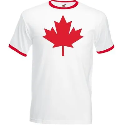 Buy CANADA T-SHIRT Mens Maple Leaf Canadian National Flag Day Ice Hockey Basketball • 13.99£