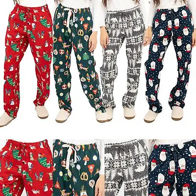 Buy Womens Christmas Pyjama Bottom Pant GAP Old Navy Festive Cotton Long PJ Cosy • 15.95£