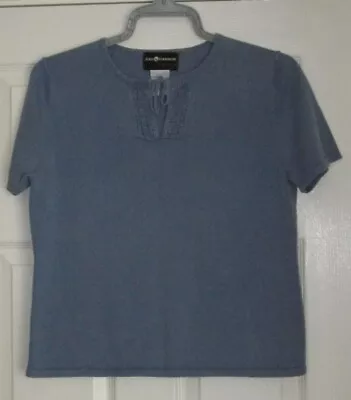 Buy 'sag Harbor' Blue Top, Labelled Petite, Bust 36 S Sleeves, H Length Gc • 5£