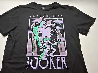 Buy Pop! Tees Batman Gotham City The Joker T Shirt Black Large 2021 Funko  • 13.95£