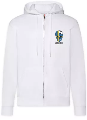 Buy Sweden Football Comet Zipper Hoodie Swedish Soccer Flag World Championship • 53.94£