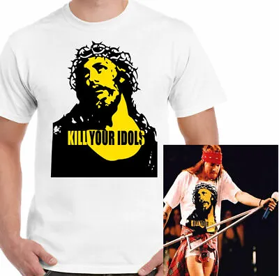 Buy Men's Kill Your Idol's T-Shirt, As Worn By Axl Rose Gun's & Roses,Music ( 2084 ) • 10£