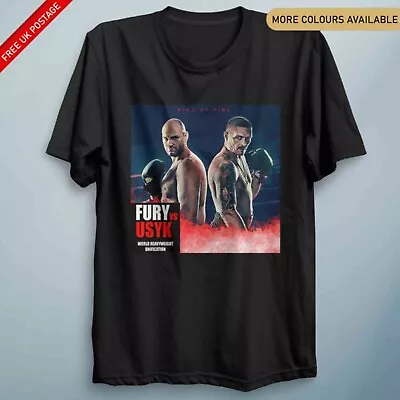 Buy FURY Vs USYK T Shirt 2024 Back To Back Gym Clothing Exercise Boxing Training Top • 14.90£