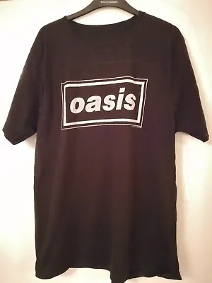 Buy Oasis Band Logo Official T-shirt Black XL Gallagher BritPop Retro Indie • 19.99£
