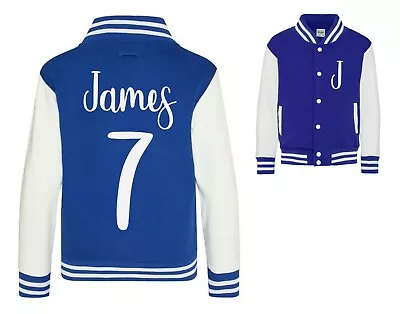 Buy Adults Personalised Varsity Jacket - Customised Printed Football Baseball Number • 27.80£