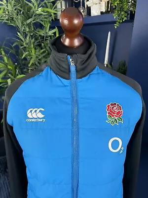 Buy England Canterbury Thermoreg Puffer Jacket Blue Small Mens Rugby Union O2 • 29.99£