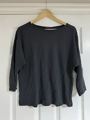 Buy Karen Mullen Grey 3/4 Sleeve T-shirt Top Cotton 12 S • 3.60£