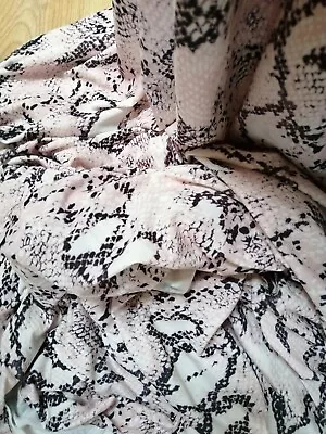 Buy Dressmaking Fabric Snake Print Stretch Medium/thick Jersey 130  X 150 Cms • 7£