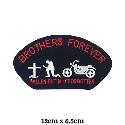 Buy BROTHERS FOREVER HEAVY METAL PUNK ROCK Iron Sew On Embroidered Patch • 2.37£