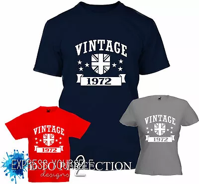 Buy VINTAGE (2) 1972 - 50th Birthday T-Shirt (2022), Gift, Premium Quality • 9.99£