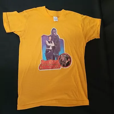 Buy Vintage 1977 Star Wars Youth Large Hans Solo Chewbacca T-shirt Unused • 75.78£